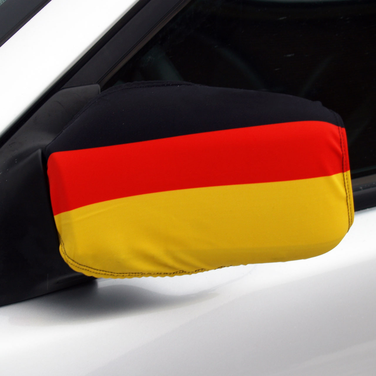 Außenspiegelflaggen Deutschland, schwarz-rot-gold