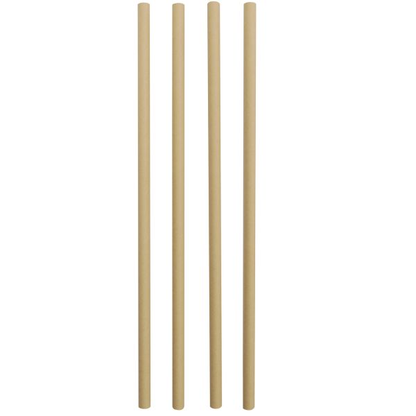 Bambuspapier Trinkhalme Ø 0,8 mm, natur
